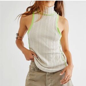 EUC Free People We The Free  Marley Mock Sleeveless Tank Size XS Extra Small